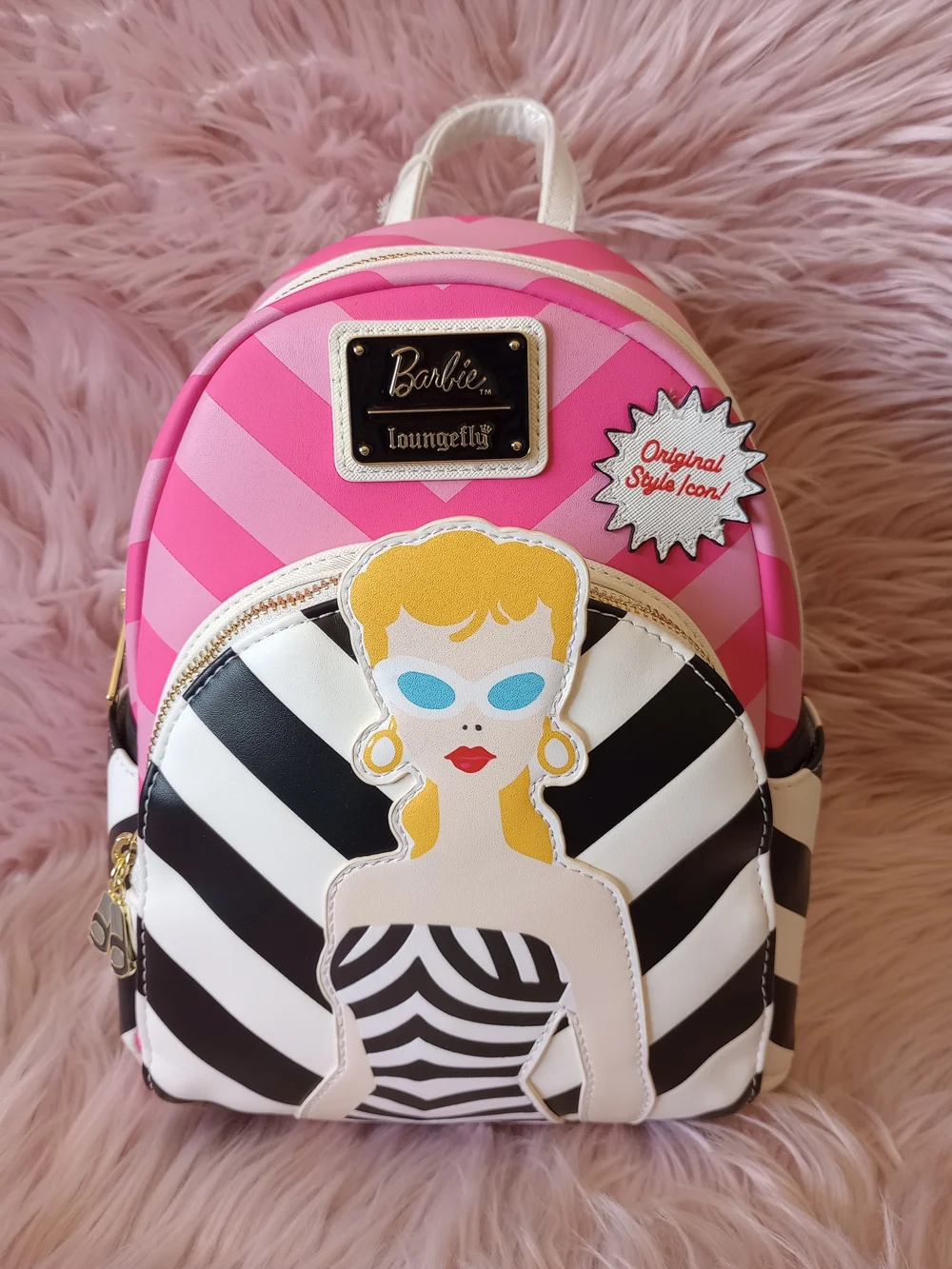 Barbie 65th x Loungefly Anniversary Original Style Icon Mini Backpack
